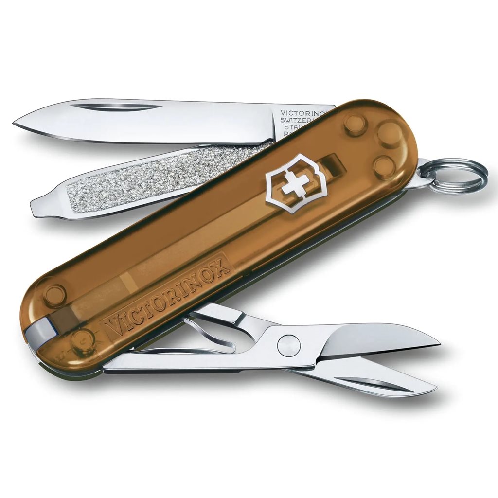 Levně VICTORINOX nůž kapesní CLASSIC SD 58mm transparentní CHOCOLATE FUDGE