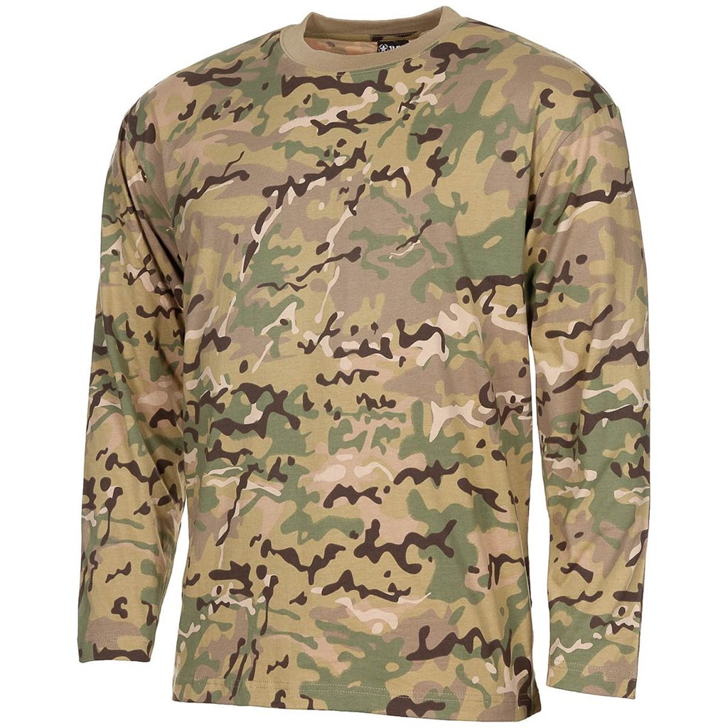 Levně Triko US dlouhý rukáv OPERATION CAMO