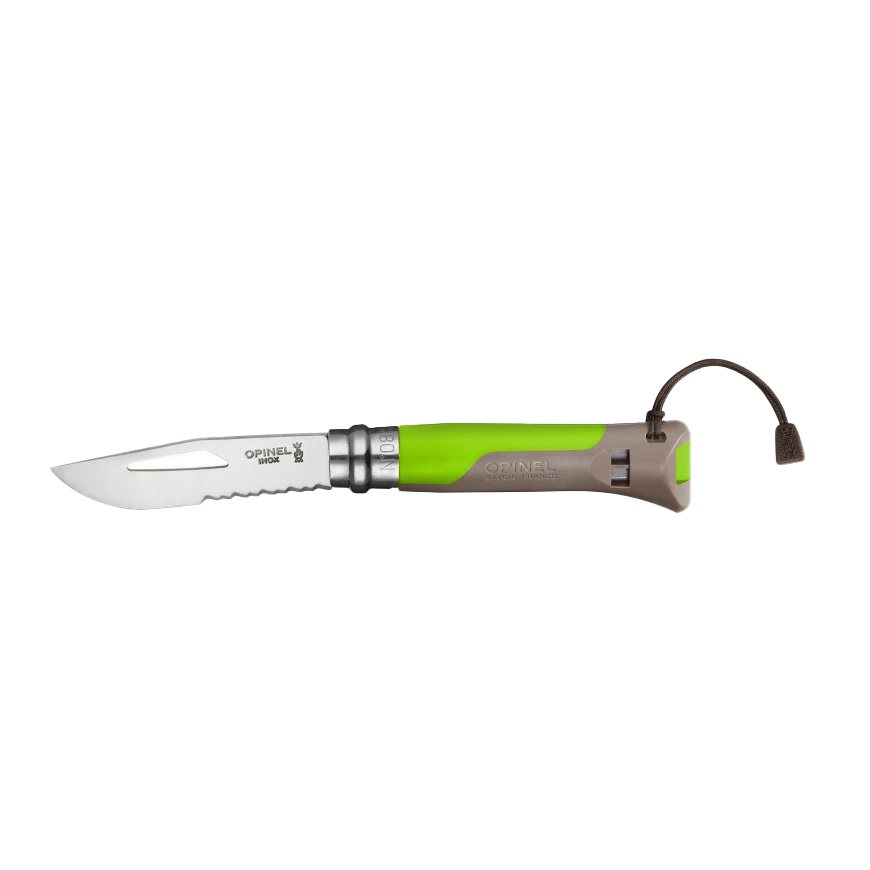 Levně OPINEL nůž VRI INOX No.08 OUTDOOR kombinované ostří ZELENÝ
