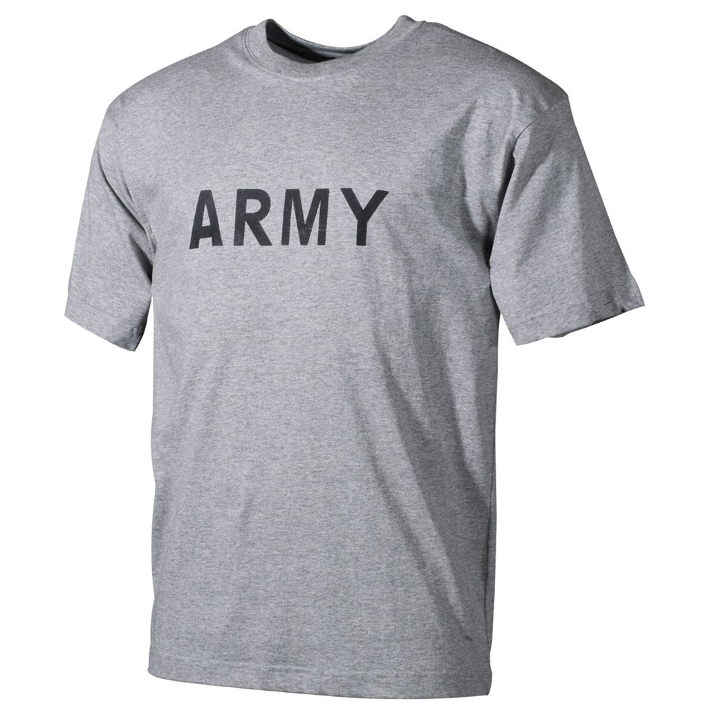 Levně Triko US ARMY ŠEDÉ