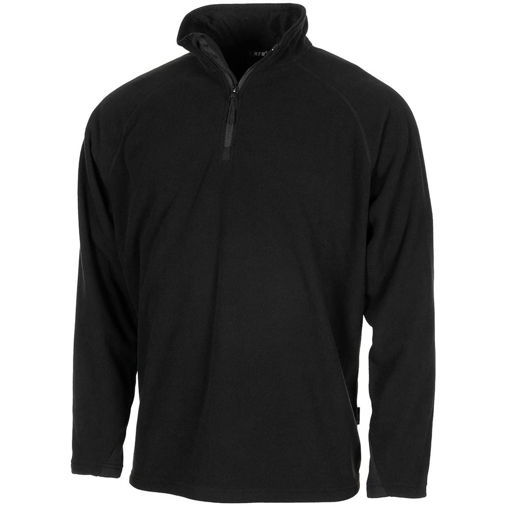 Levně Mikina TROYER microfleece ČERNÁ