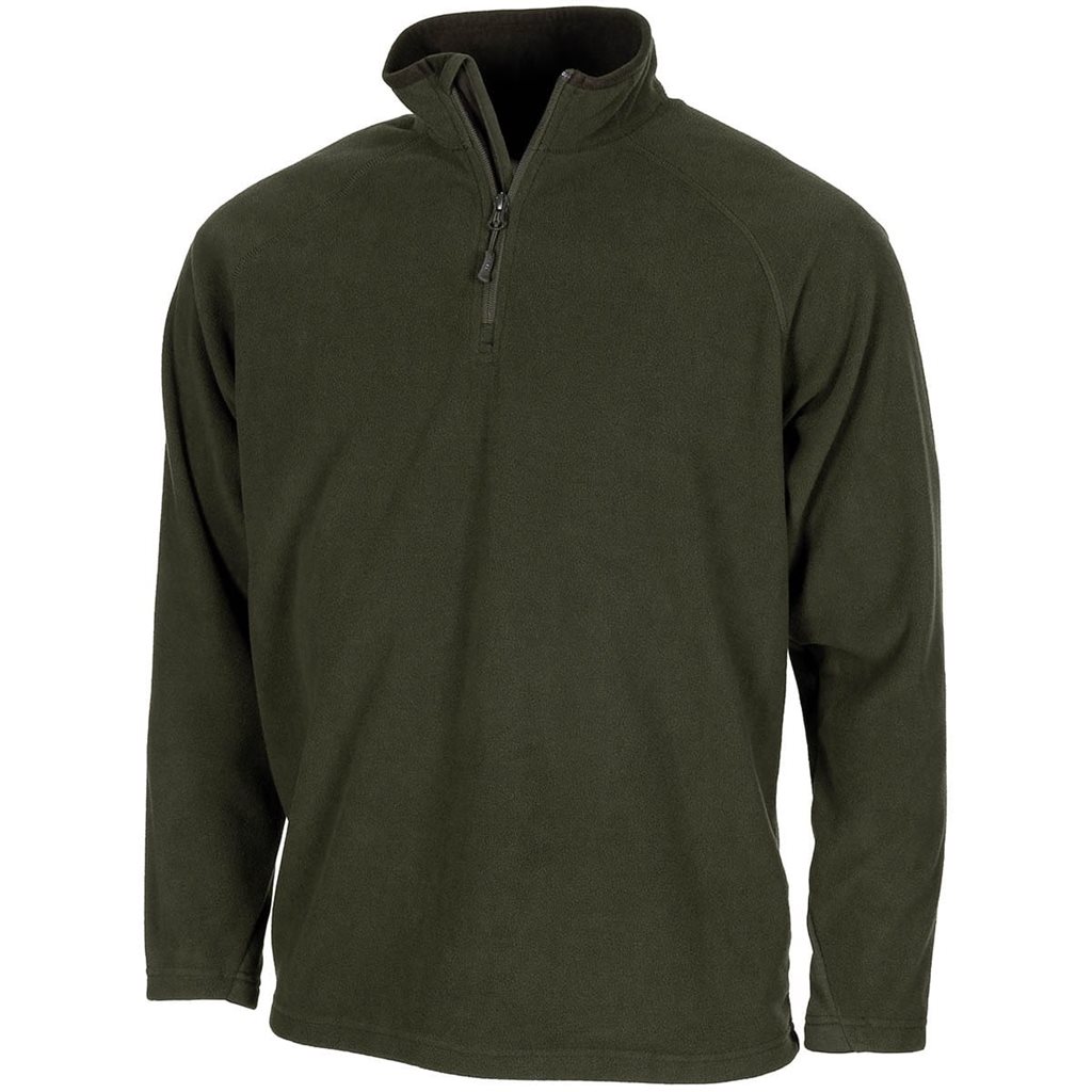 Levně Mikina TROYER microfleece ZELENÁ