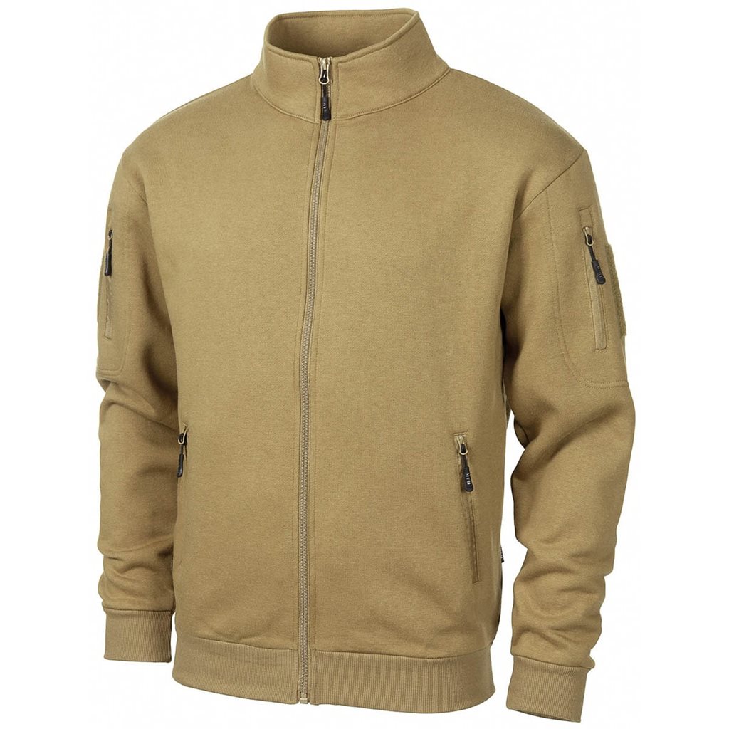 Levně Mikina za zip TACTICAL COYOTE