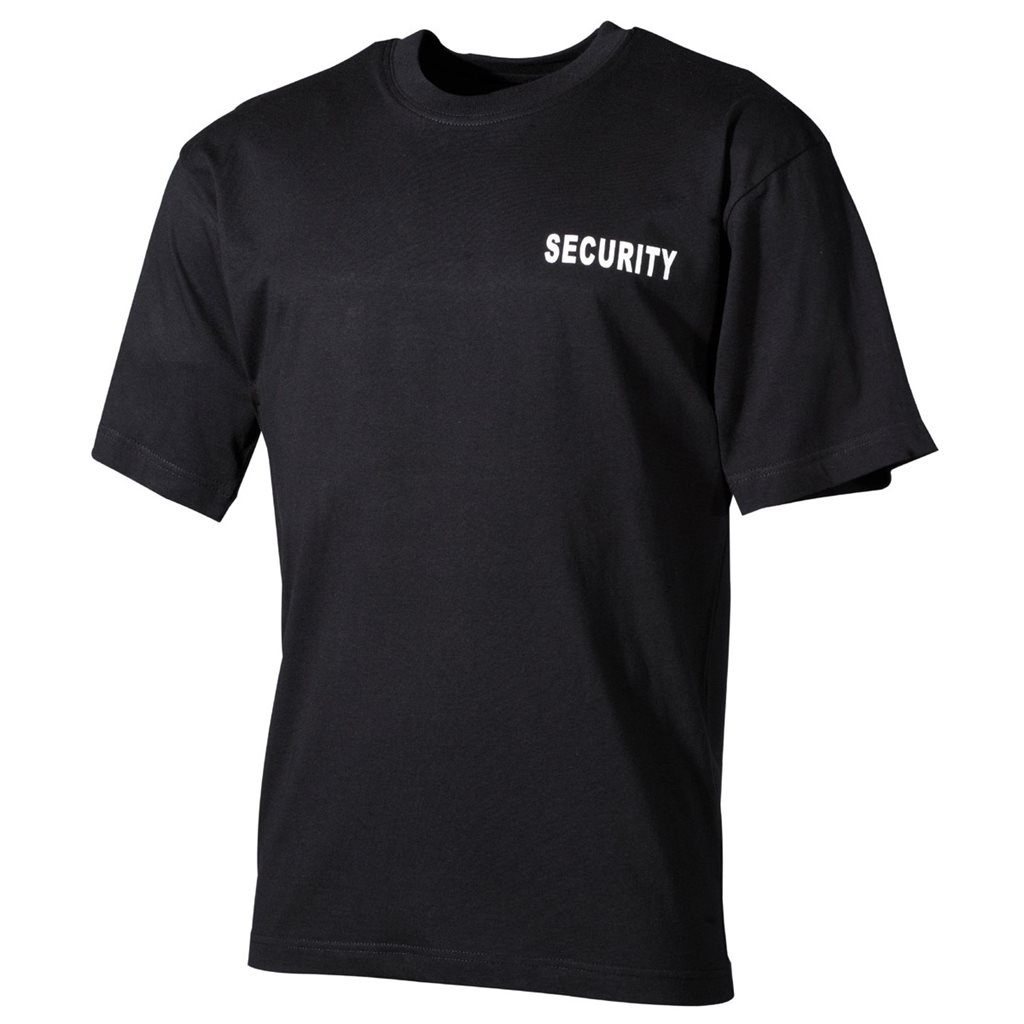 Levně Triko SECURITY krátký rukáv ČERNÉ