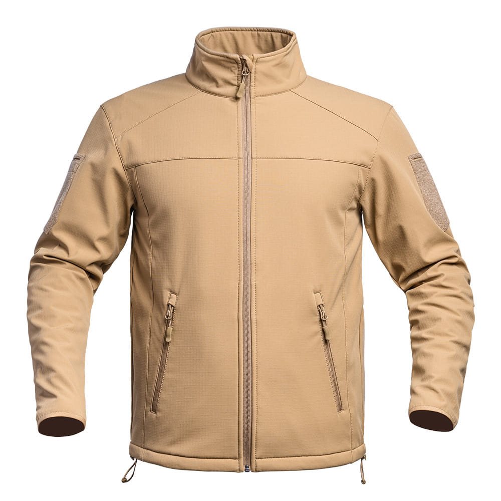 Levně Bunda FIGHTER softshell TAN
