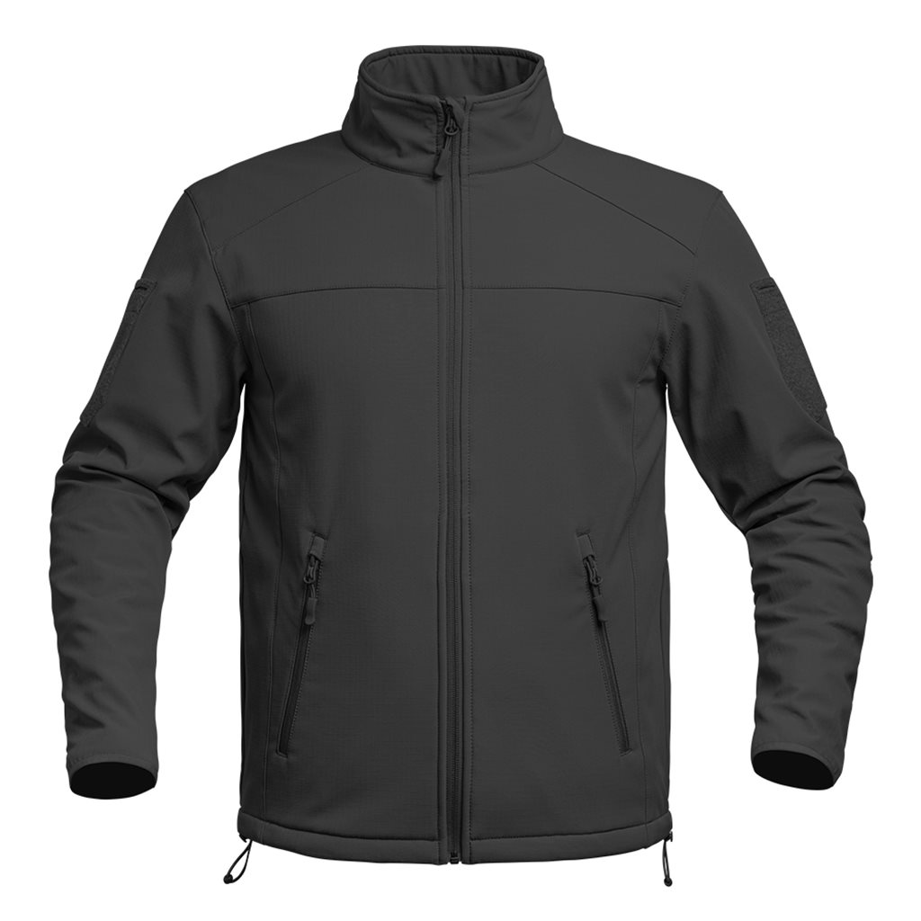 Levně Bunda FIGHTER softshell ČERNÁ