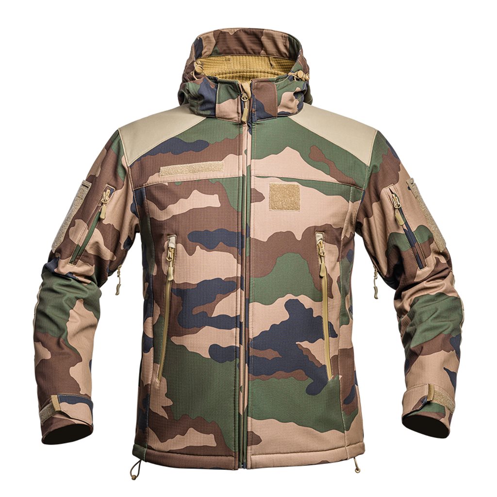 Levně Bunda FIGHTER V2 softshell s kapucí CCE TARN