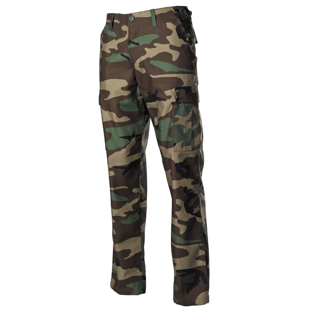 Levně Kalhoty US střih BDU WOODLAND