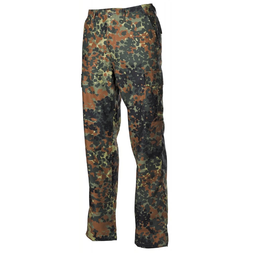Levně Kalhoty US střih BDU FLECKTARN