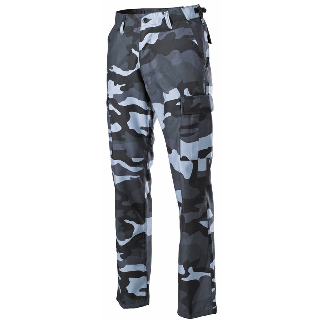 Levně Kalhoty US střih BDU SKY BLUE CAMO