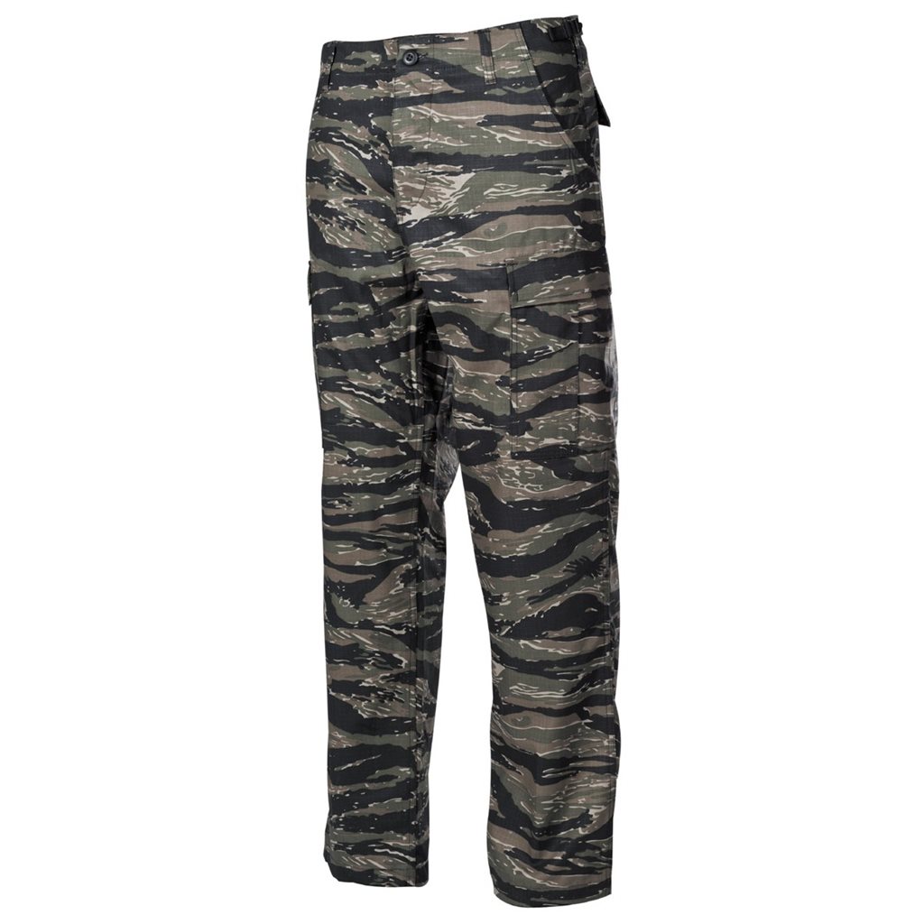 Levně Kalhoty US střih BDU rip-stop TIGER STRIPE CAMO