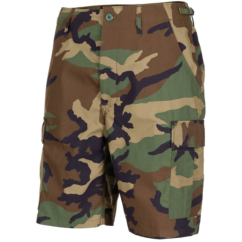 Levně Kraťasy US střih BDU rip-stop WOODLAND