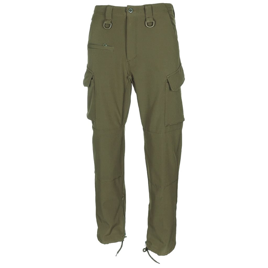 Levně Kalhoty nepromokavé ALLROUND softshell ZELENÉ