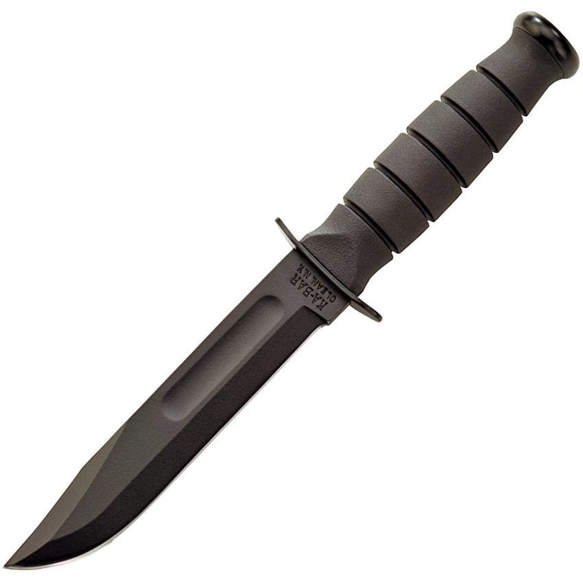 Levně KA-BAR nůž FIGHTING/UTILITY SHORT rovné ostří ČERNÝ
