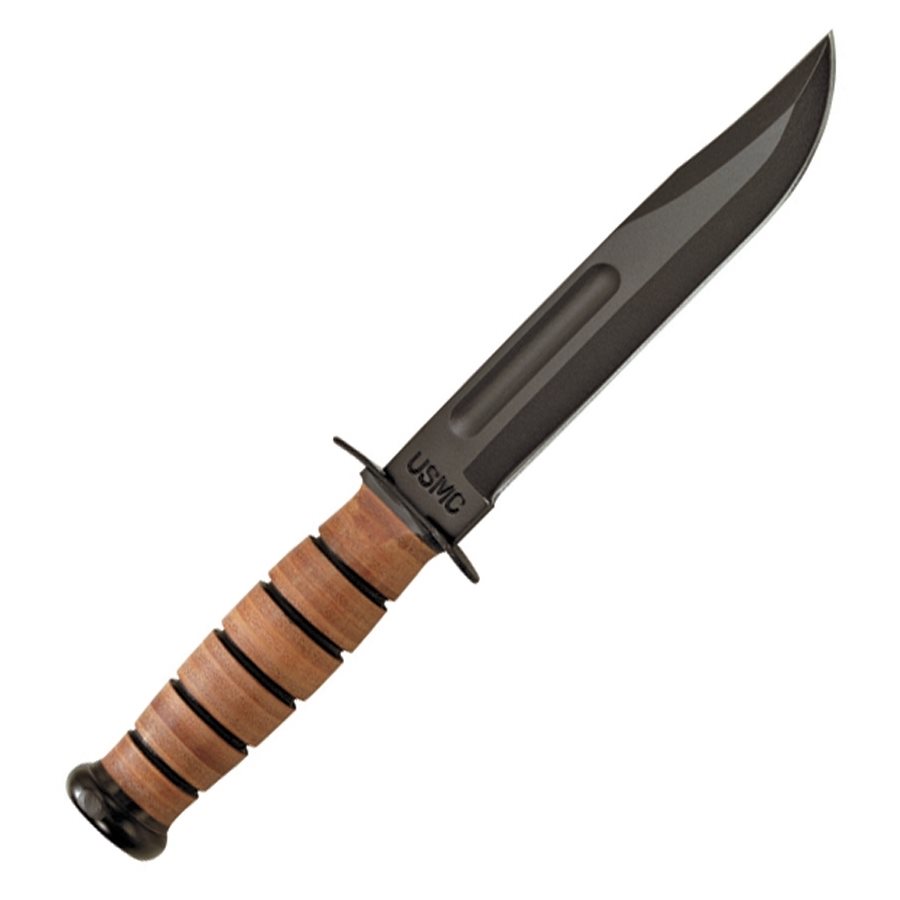 Levně KA-BAR nůž USMC rovný ČERNÝ