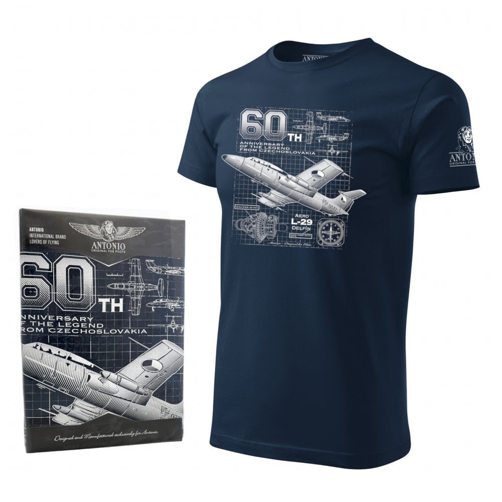 Levně Triko proudový cvičný letoun L-29 DELFÍN MODRÉ
