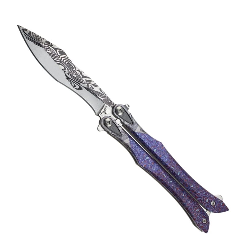 Levně Albainox nůž motýlek purple 3D balisong