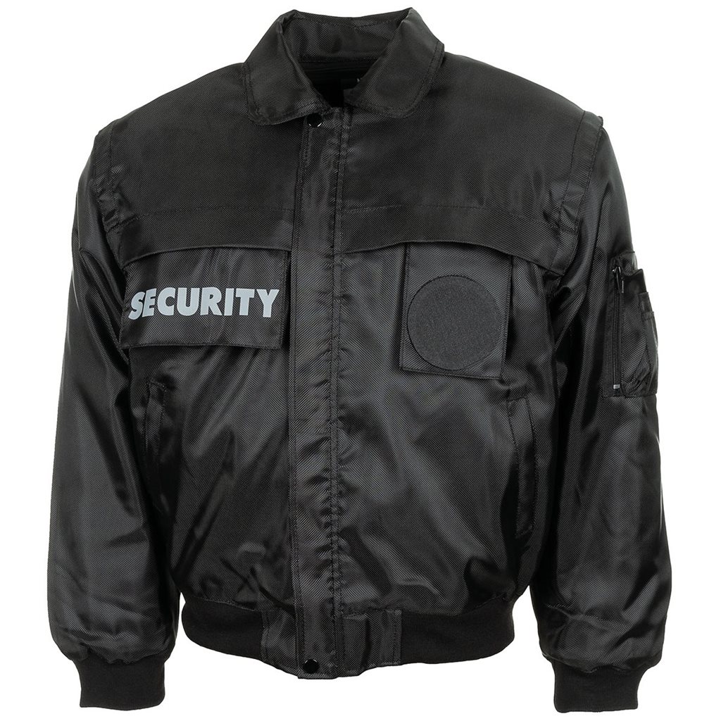 Levně Bunda SECURITY ČERNÁ