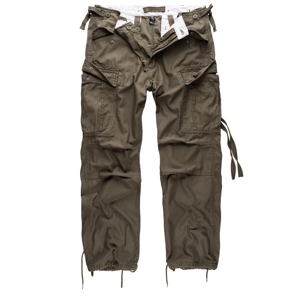Levně Kalhoty VINTAGE FATIGUE ZELENÉ