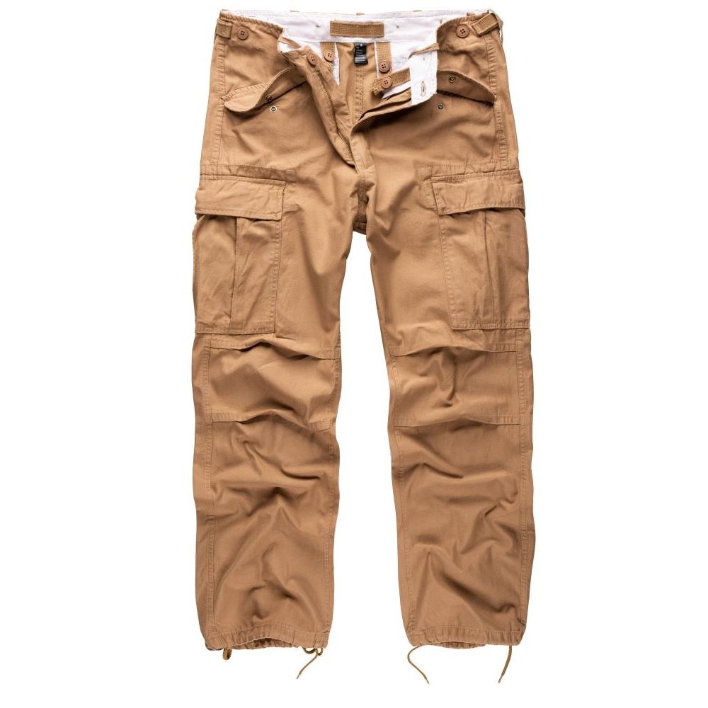 Levně Kalhoty VINTAGE FATIGUE KHAKI
