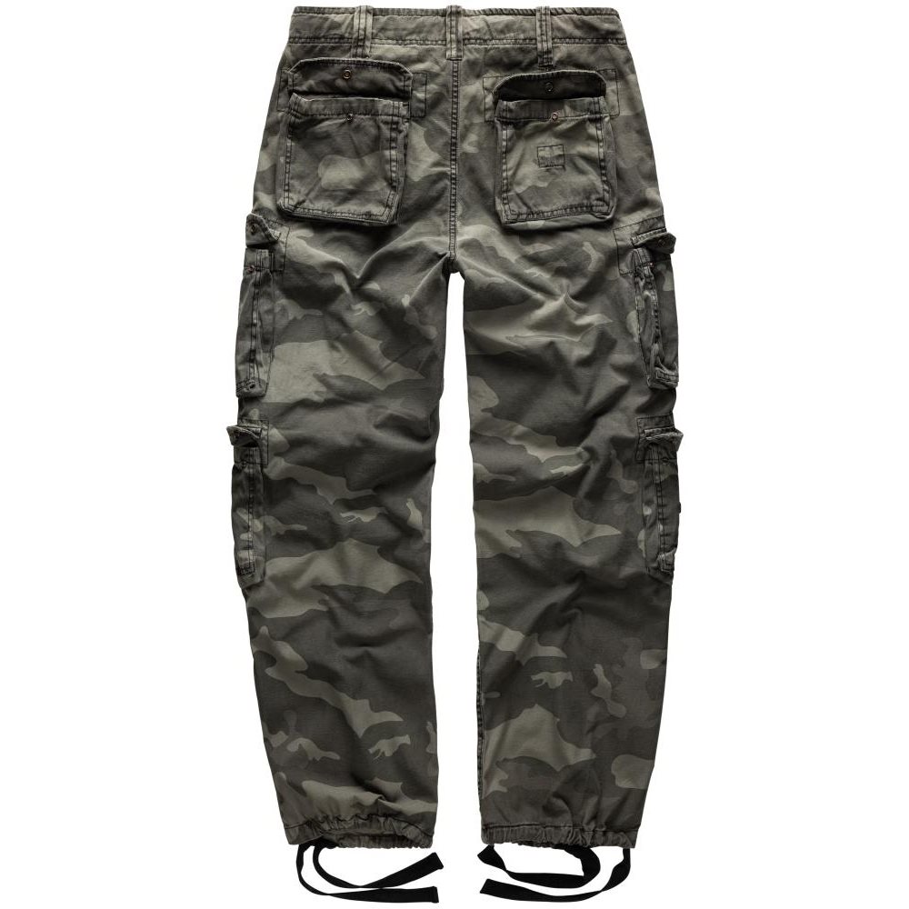 Kalhoty AIRBORNE VINTAGE BLACK CAMO vel. L