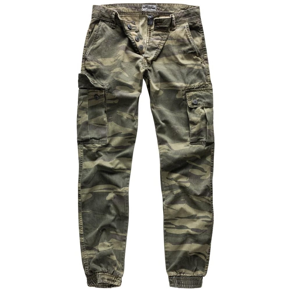 Levně Kalhoty BAD BOYS GREEN CAMO