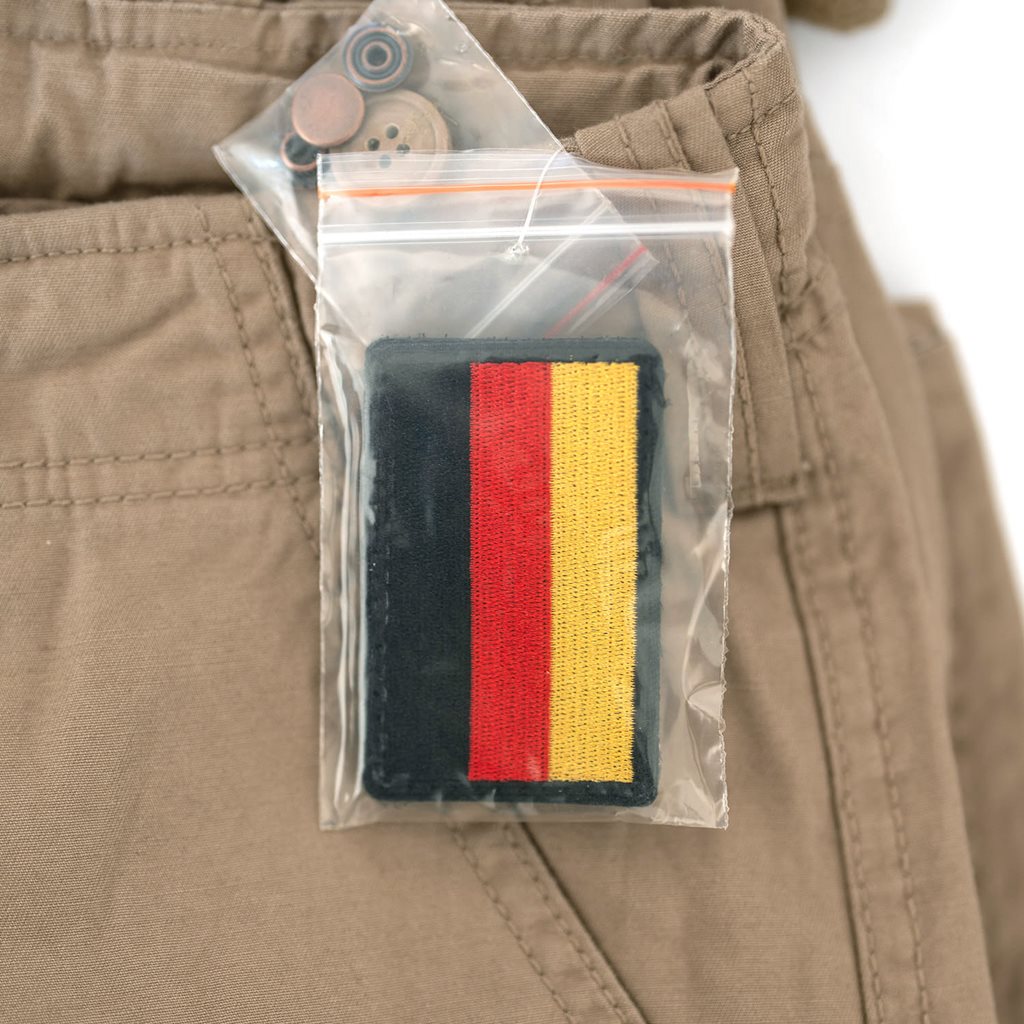 Kraťasy AIRBORNE VINTAGE s nášivkou KHAKI vel. XXL