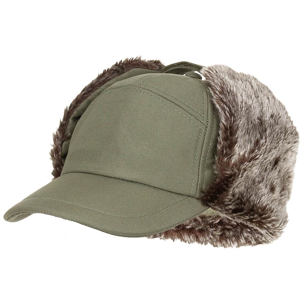 Levně FOX Outdoor čepice s kšiltem TRAPPER zimní ZELENÁ