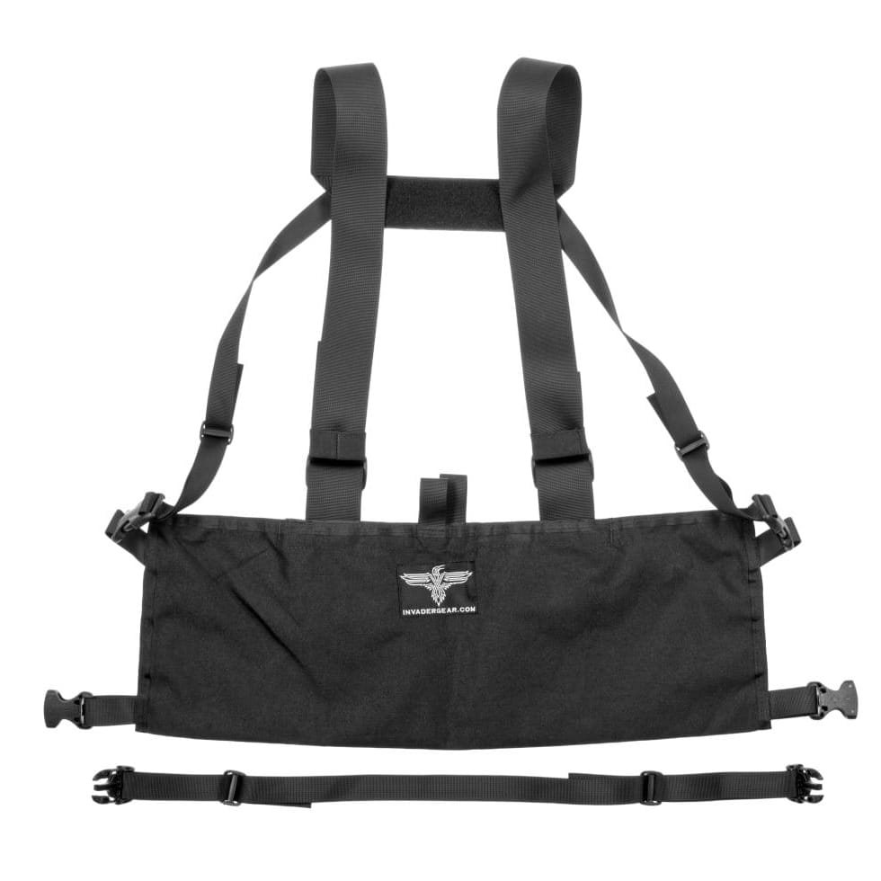 Vesta chest rig MOLLE PALS vazba lehká 600D ČERNÁ