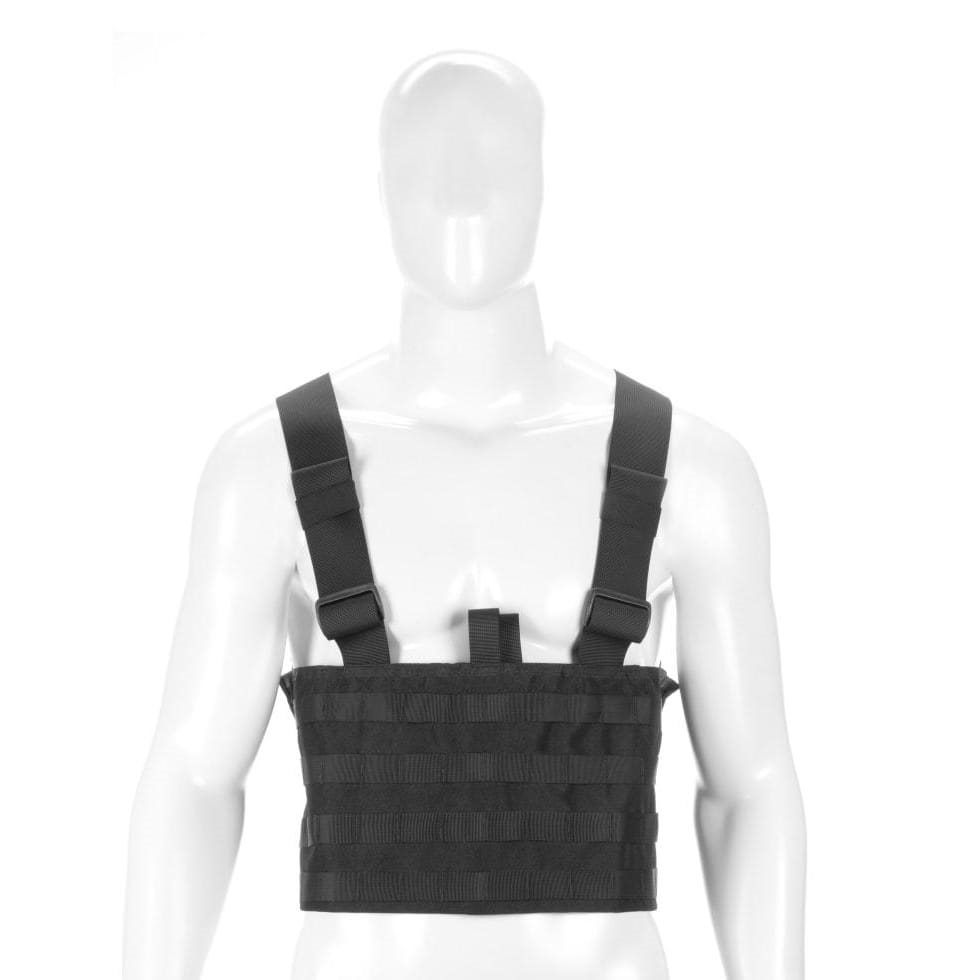Vesta chest rig MOLLE PALS vazba lehká 600D ČERNÁ