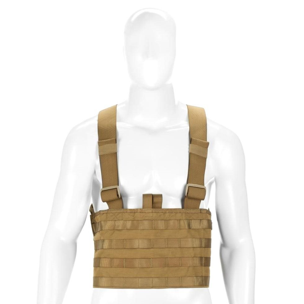Vesta chest rig MOLLE PALS vazba lehká 600D COYOTE