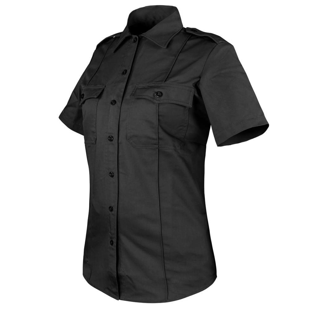 Levně Košile dámská CLASS UNIFORM krátký rukáv ČERNÁ