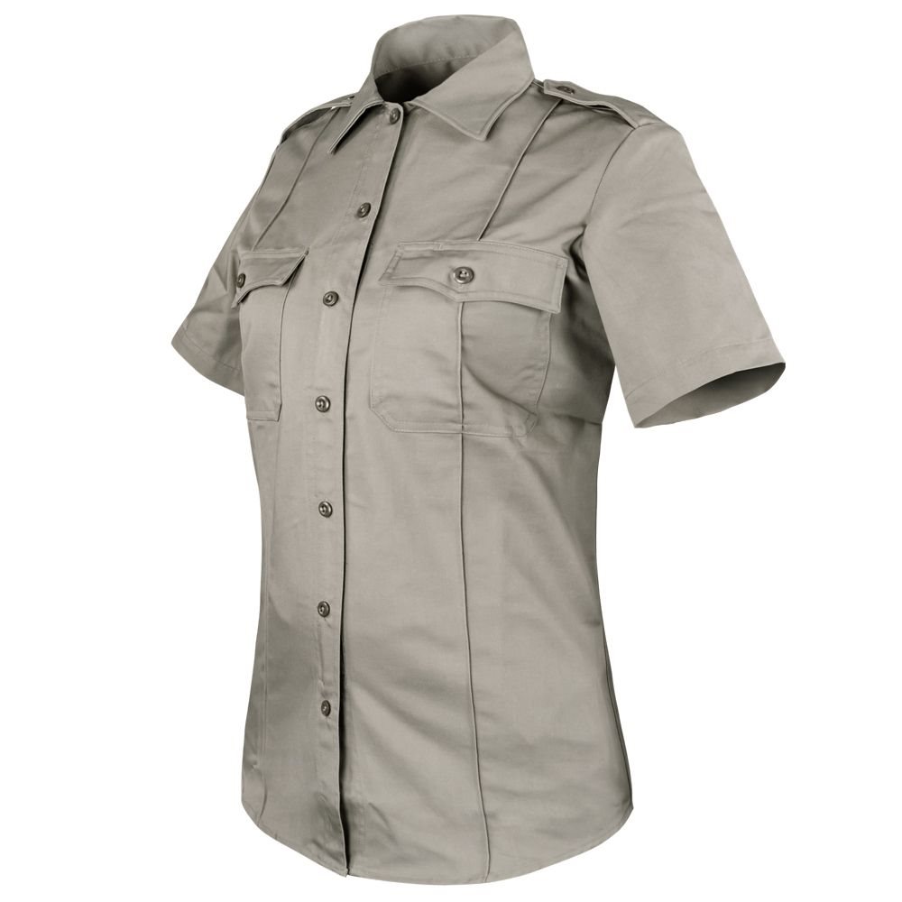 Levně Košile dámská CLASS UNIFORM krátký rukáv SILVER TAN