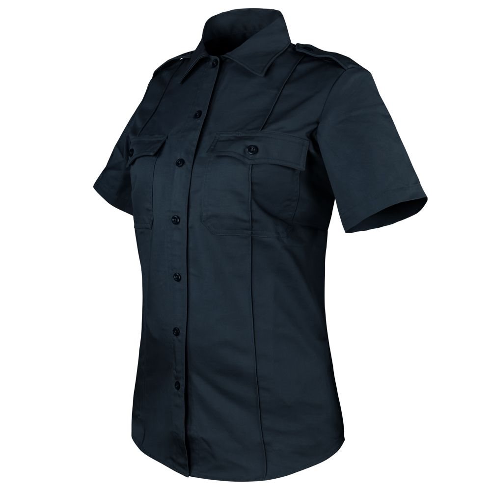 Levně Košile dámská CLASS UNIFORM krátký rukáv TMAVĚ MODRÁ