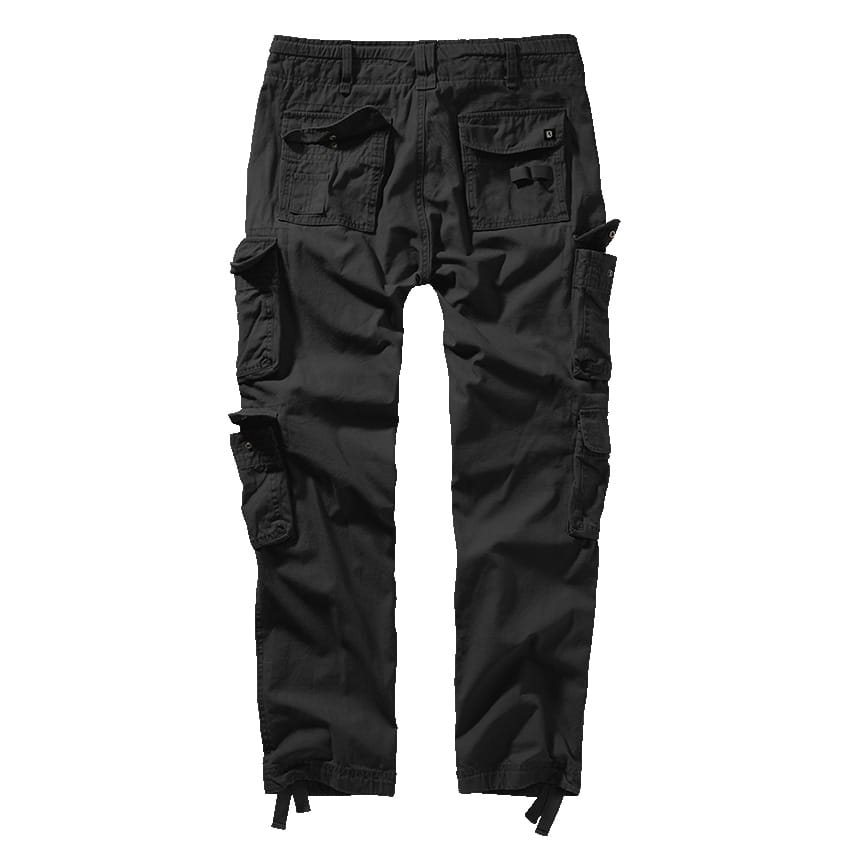 Kalhoty PURE SLIM FIT vintage ČERNÉ