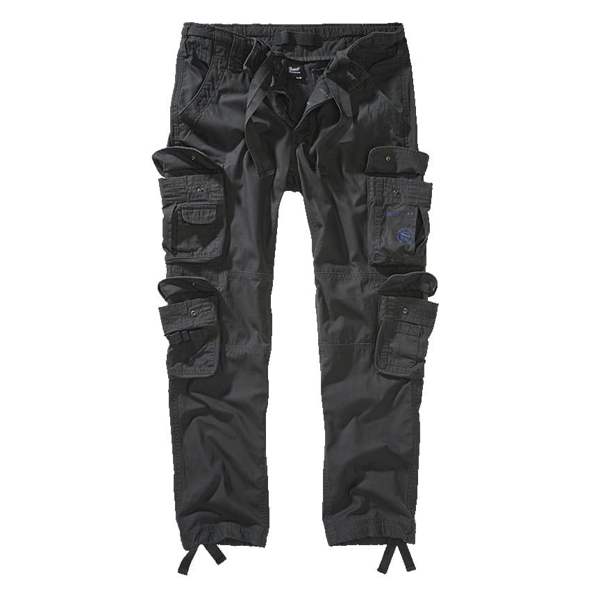 Levně Kalhoty PURE SLIM FIT vintage ŠEDÉ