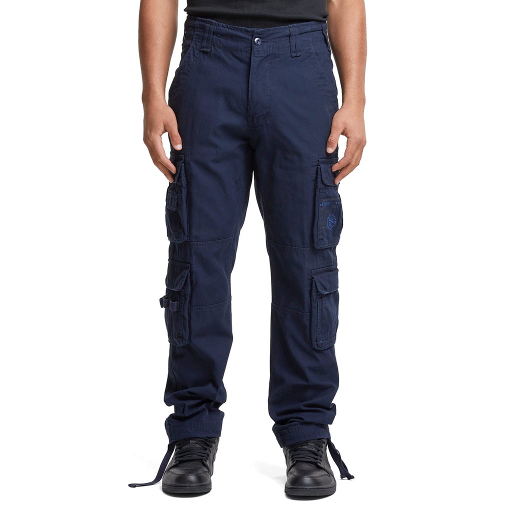 Kalhoty PURE SLIM FIT vintage MODRÉ vel. 5XL