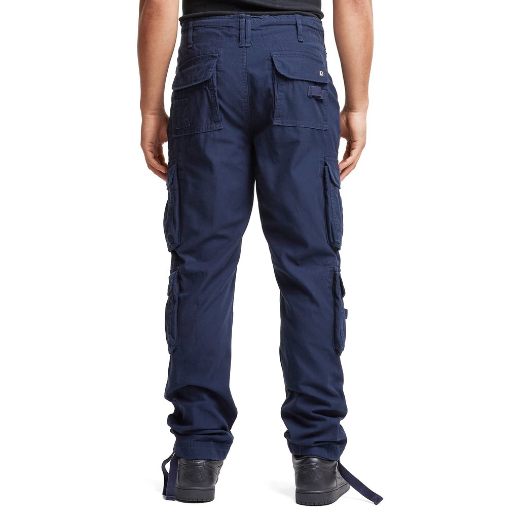 Kalhoty PURE SLIM FIT vintage MODRÉ
