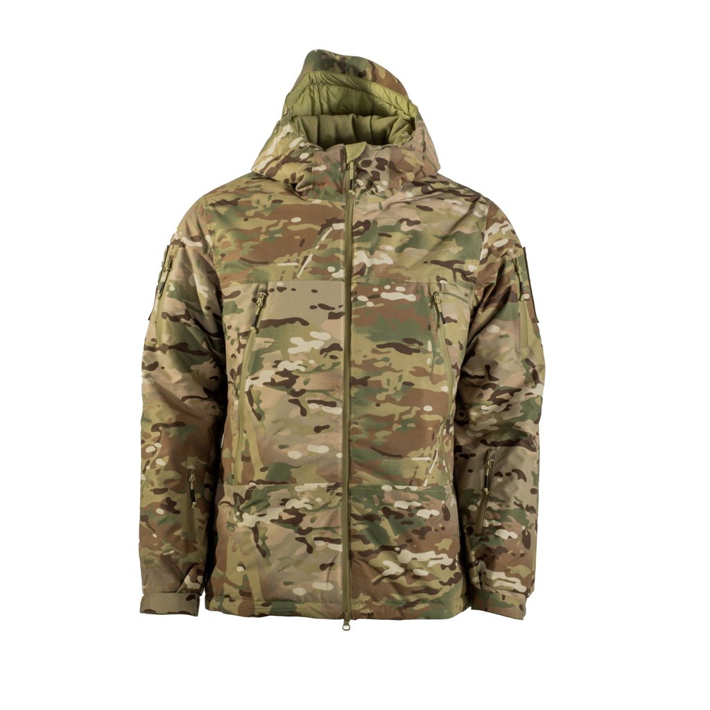 Levně Bunda zimní s kapucí ECW Level 7 MULTICAM®