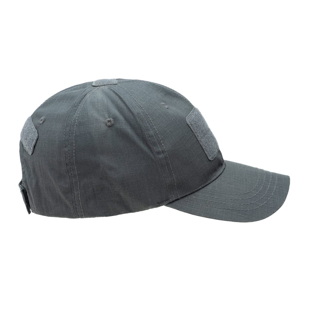 Čepice baseball rip-stop VELCRO ŠEDÁ