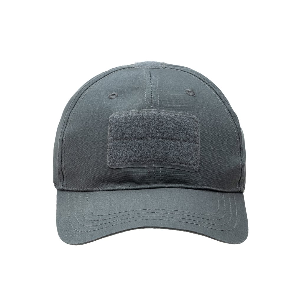 Čepice baseball rip-stop VELCRO ŠEDÁ