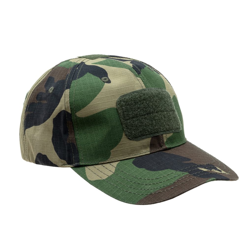 Čepice baseball rip-stop VELCRO WOODLAND