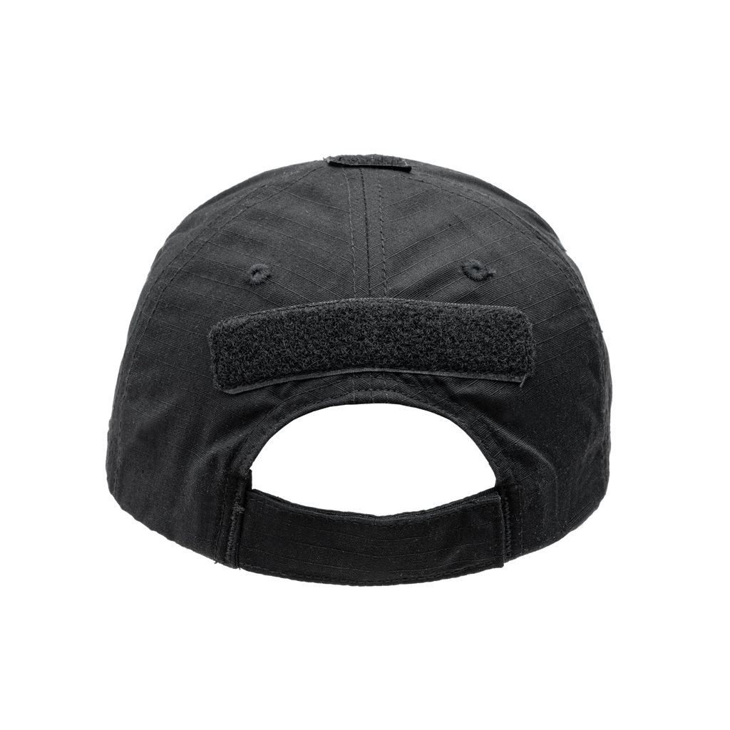 Čepice baseball rip-stop VELCRO ČERNÁ