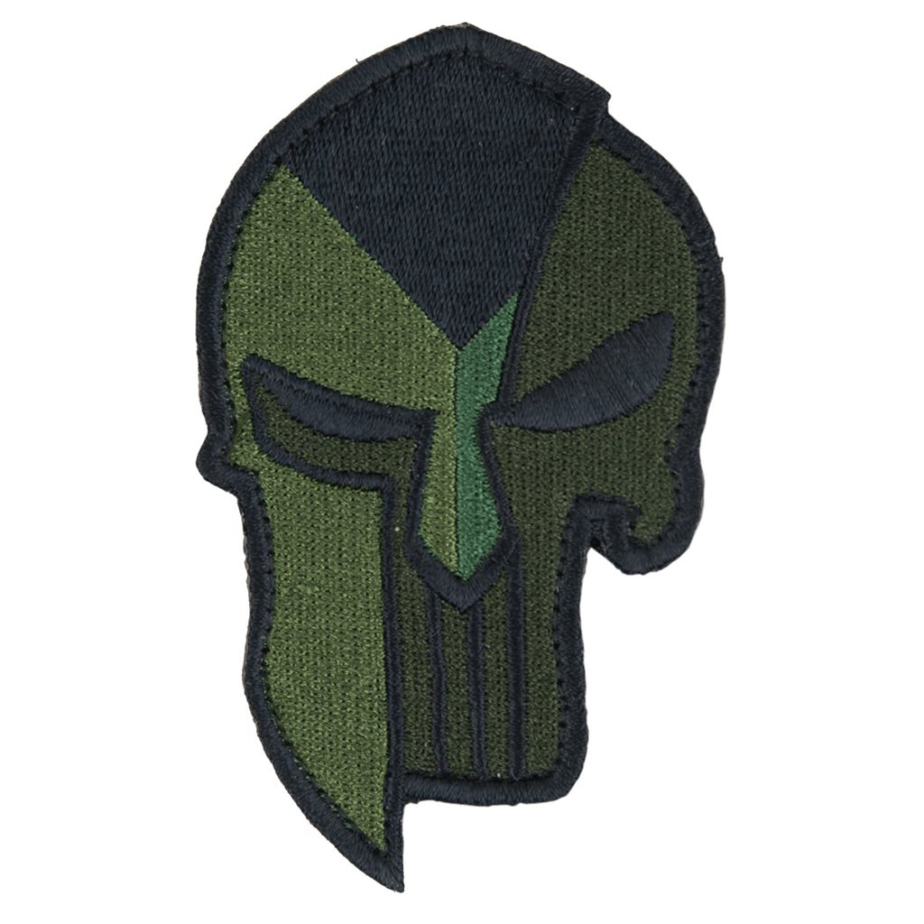 Levně MILITARY RANGE nášivka vlajka ČR + SPARTAN PUNISHER velcro ZELENÁ