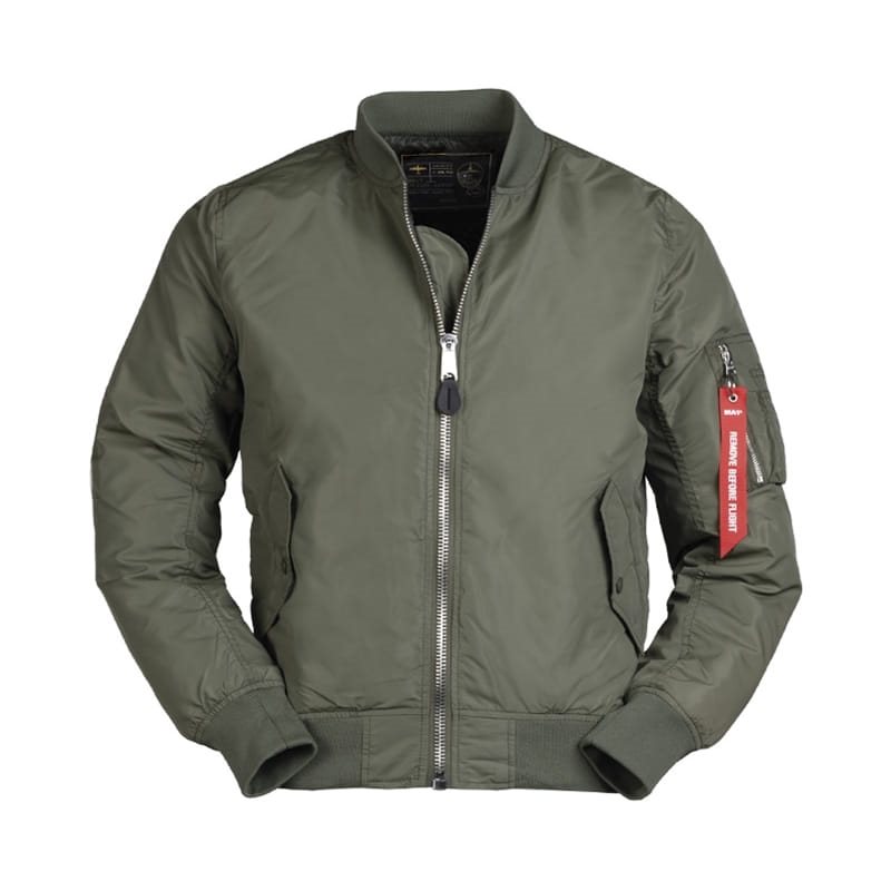 Levně Bunda bomber MA1® SUMMER ZELENÁ