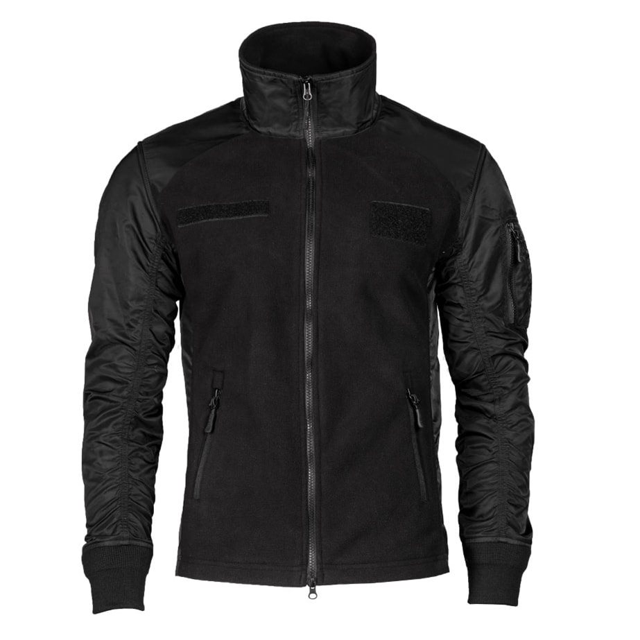 Levně Bunda fleece USAF ČERNÁ