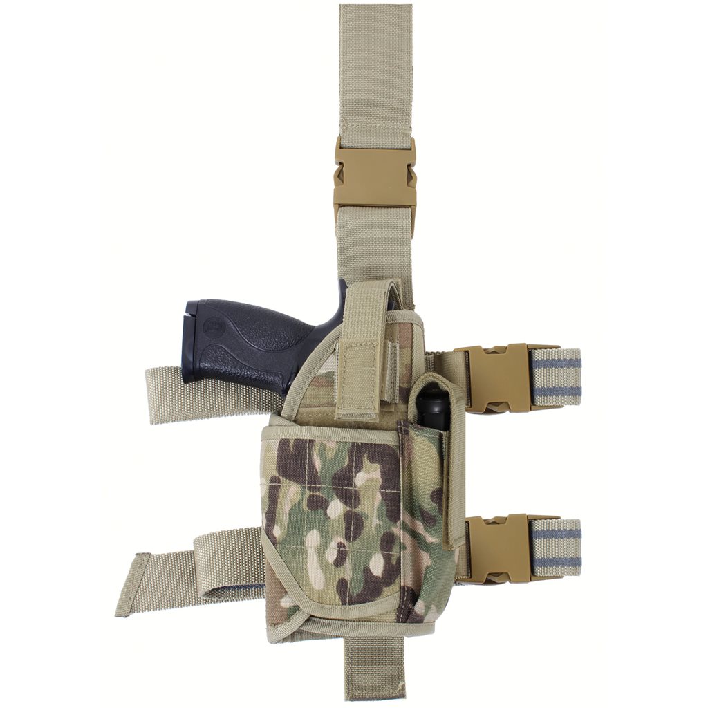 Levně ROTHCO pouzdro pistolové stehenní UNI DELUXE MULTICAM