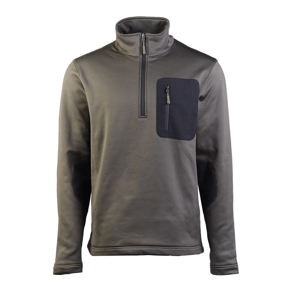 Levně Mikina THERMO-FLEECE ¾ ZIP ZELENÁ