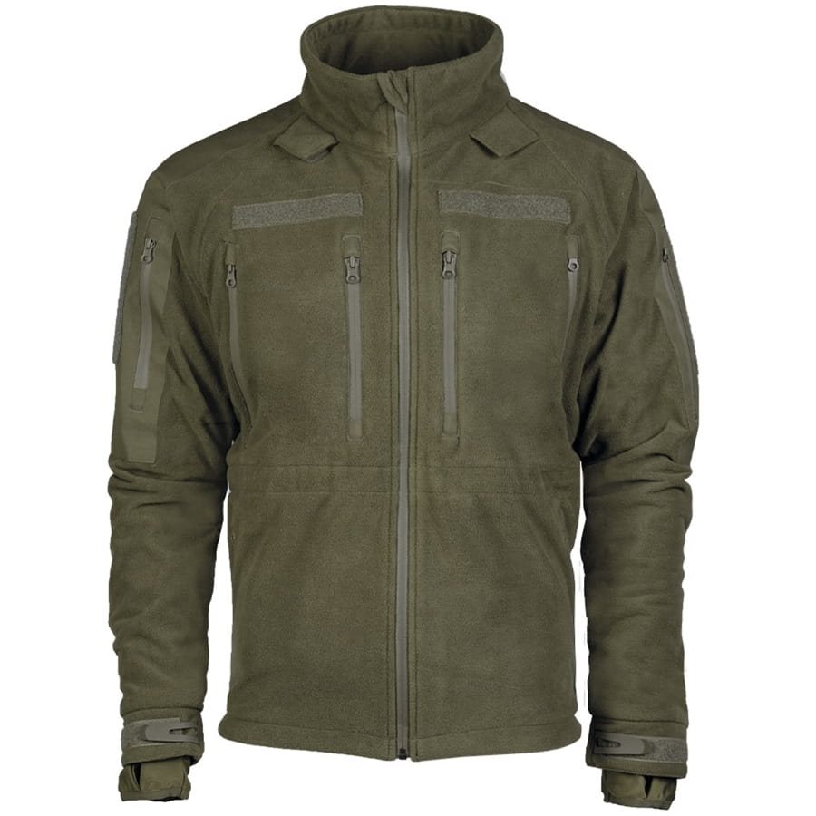 Levně Bunda fleece s membránou TPU PLUS ZELENÁ