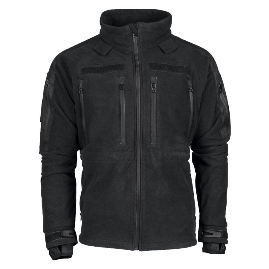 Levně Bunda fleece s membránou TPU PLUS ČERNÁ